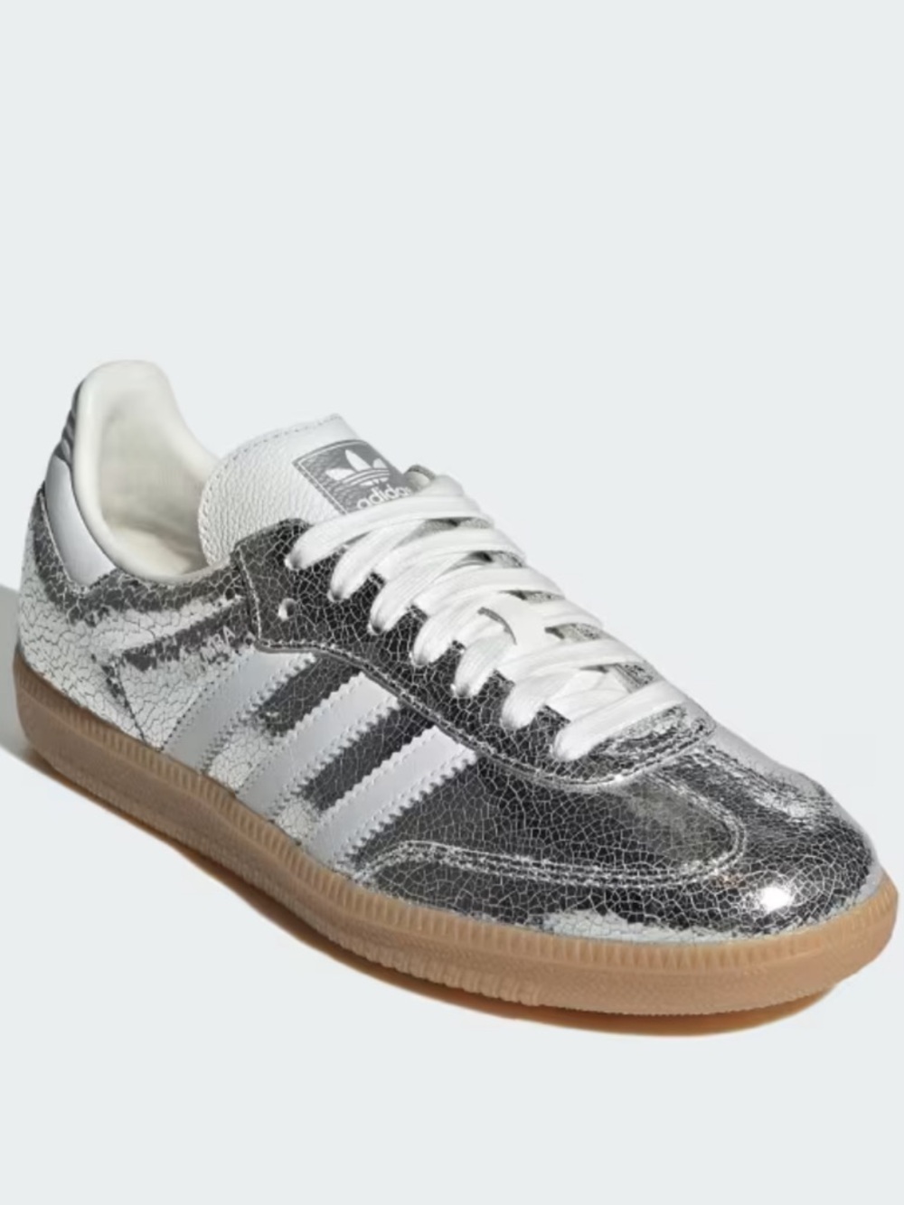 adidas Samba OG Silver Metallic / Cloud White / Core White